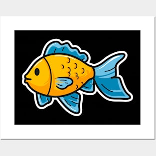 Fish Cartoon Posters and Art